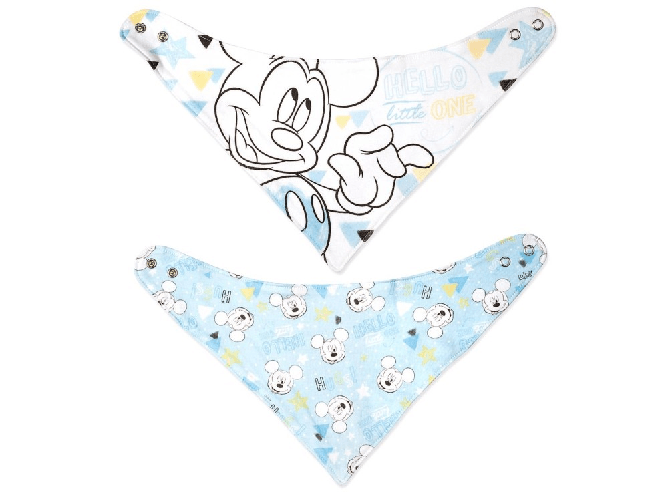 Lulabi 3x Set di 2 Bavaglini Mickey Tender Disney Lulabi