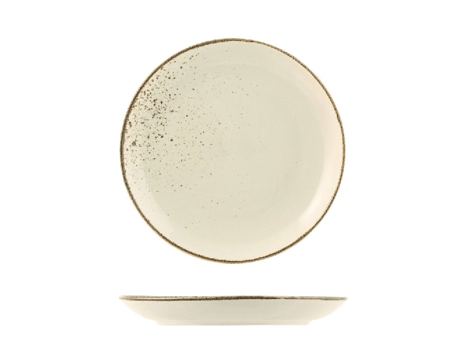 H&h 6 Piatti Frutta Reactive Ivory 20,5 Cm H&H