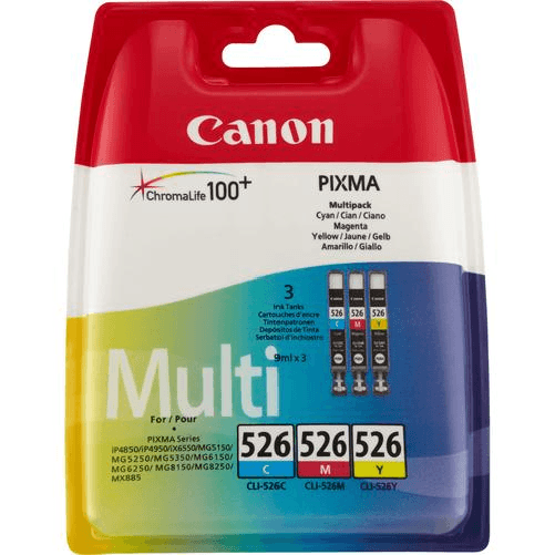 Canon Cartucce d’inchiostro colore Multipack CLI-526 C/M/Y MULTIPACK CLI-526 C/M/Y CANON
