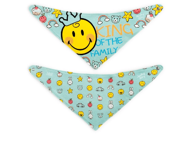 Lulabi 3x Set 2 Bavaglini Smiley Baby Lulabi