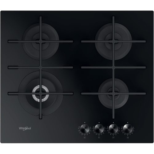 Whirlpool GOWL 628/NB Nero Da incasso 59 cm Gas 4 Fornello(i)
