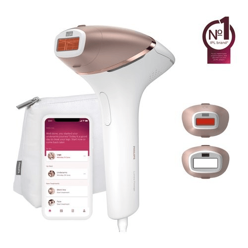 Philips Epilatore Philips SERIE 8000 Lumea Ipl Prestige BRI945/00, Bianco e Rosa, Tecnologia IPL