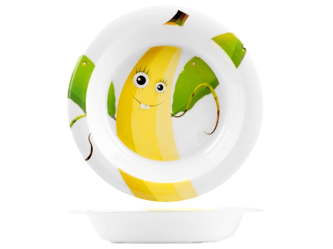 Home 6x Piatti Fondi In Melamina Decoro Frutta Cm 21, Marca Rombo