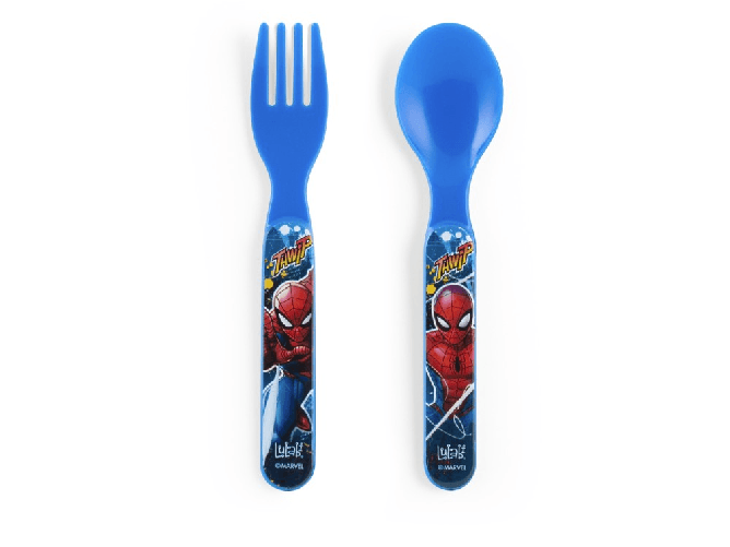Lulabi 6x Confezione Cucchiaini E Forchette Spiderman Marvel Lulabi