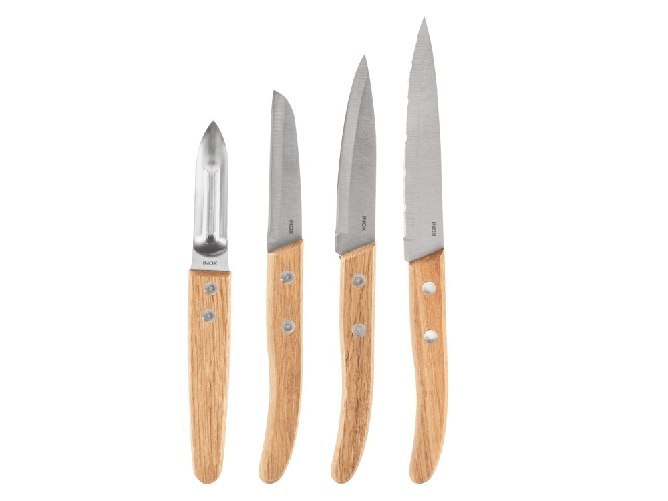 Royal Norfolk 4 Coltelli Lama In Inox E Manico Polipropilene, Royal Norfolk
