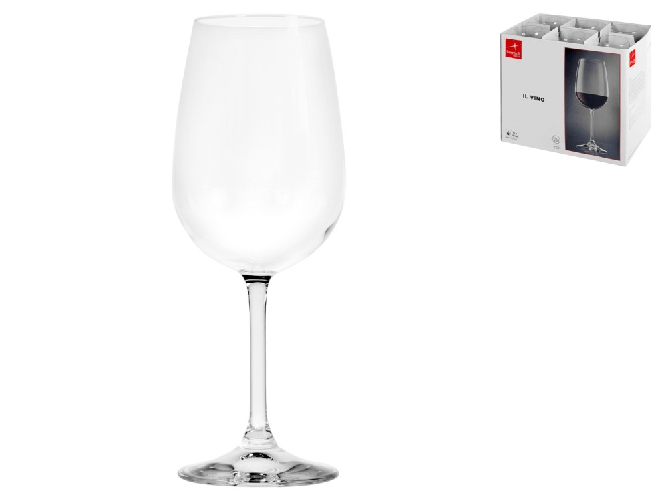 Bormioli Rocco 6x Calici In Vetro Trasparente Il Vino Cl54, Bormioli