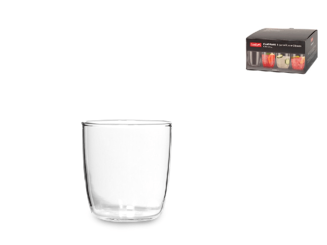 Bodum Set 4 Bicchieri In Vetro Borosilicato Kvadrant Acqua Cl 35