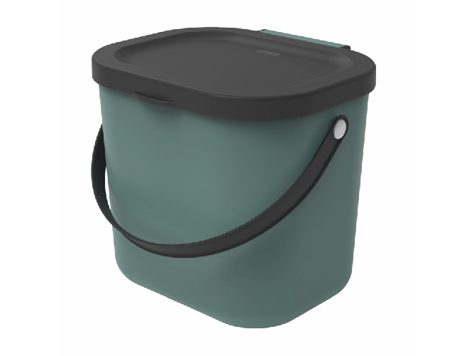 Rotho Pattumiera Raccolta Differenziata Albula 6L Verde, Polipropilene