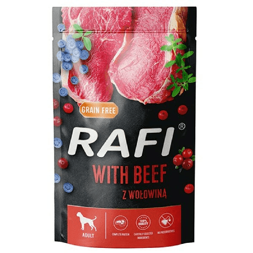 Dolina Noteci Cibo umido Dolina Noteci Rafi Mirtillo Carne di vitello 500 g