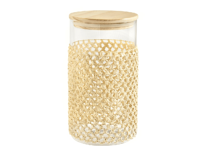 H&h 3x Barattolo in vetro borosilicato trasparente cc 1600
