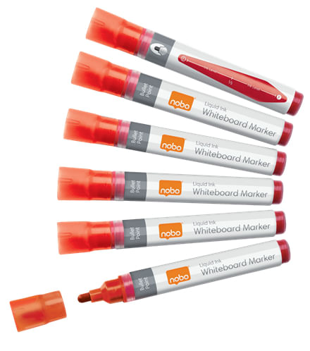 Nobo Box Blan -Blan -Blan - Round Point 3mm - Inchiostro liquido - Livello di inchiostro - colore rosso