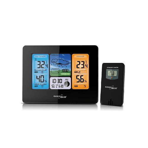 Greenblue Stazione Meteorologica Multifunzione Greenblue GB526 Nero Sì