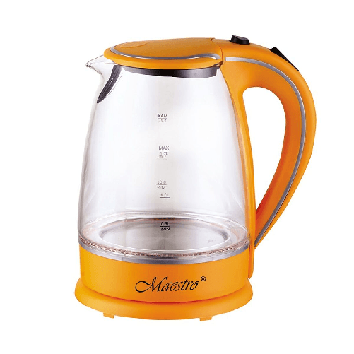 Feel Maestro Bollitore Feel Maestro MR-064 Arancio Trasparente Vetro 2000 W 1,7 L