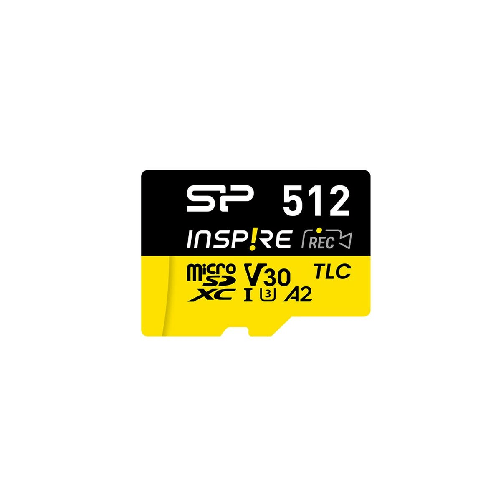 Silicon Power Scheda Di Memoria Micro SD con Adattatore Silicon Power SP512GBSTXLA2V1NSP 512 GB