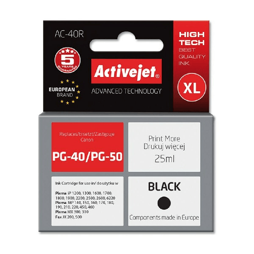 Activejet Cartuccia ad Inchiostro Originale Activejet AC-40R Nero
