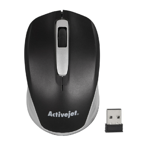 Activejet Mouse senza Fili Activejet AMY-313 Nero/Grigio