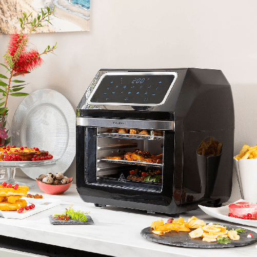 InnovaGoods Friggitrice ad Aria InnovaGoods Fryinn Pro Max 12000 Nero 1800 W 12 L Acciaio inossidabile