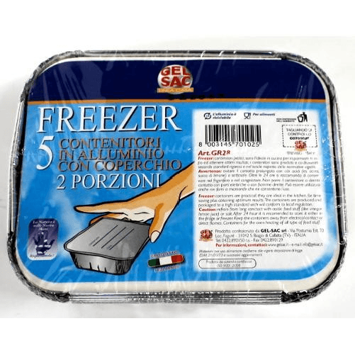 Gel Sac Set vaschette monouso Gr28 2 Porzioni