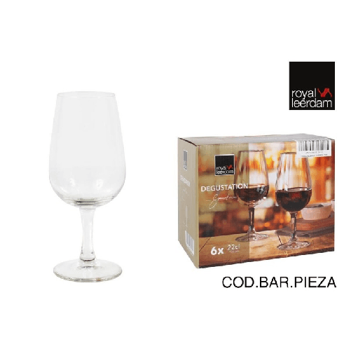 Royal Leerdam Set di calici da vino Royal Leerdam Degustation 22 cl (6 Unità)