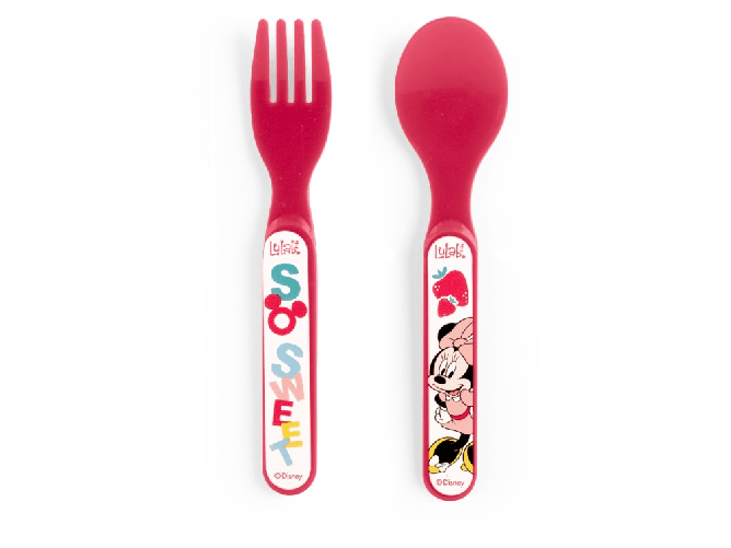 Lulabi 6x Lulabi Set Posate Minnie Happytimes Cucchiai E Forchette