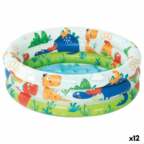 Intex Piscina Gonfiabile per Bambini Intex Dinosauri Anelli 28 L 33 L 61 x 22 x 61 cm (12 Unità)
