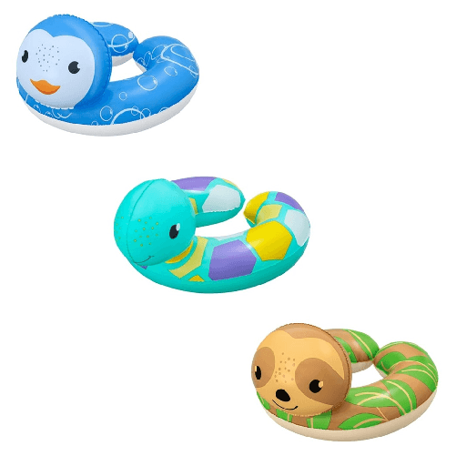 TrAdE Shop Traesio Salvagente Galleggiante Gonfiabile Con Testa Animali Buffi Per Bambini 3-6 Anni 36405 -