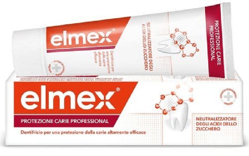 Elmex 12x Bundle Elmex Dentifricio Protezione Carie Rosso 75 Ml