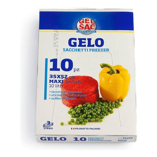 Gel Sac Sacchetti congelatore GELO con laccetti Trasparente azz