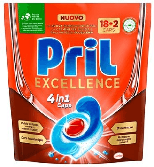 Pril 8x Bundle Pril Caps Excellence 4In1 18 2