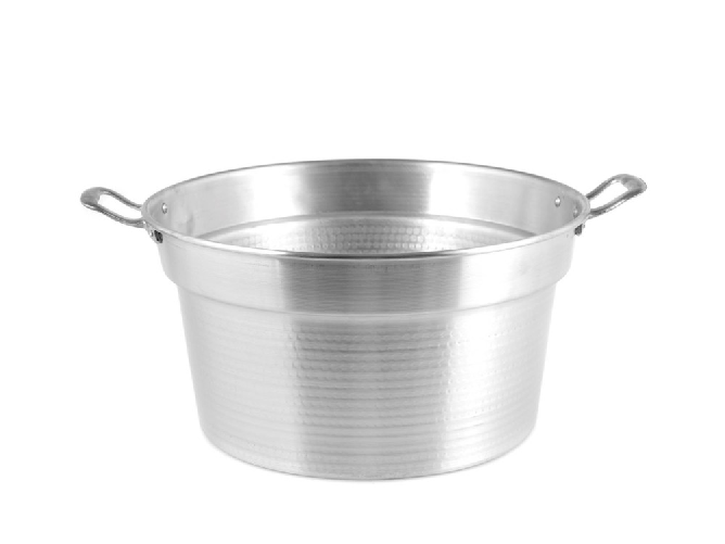 Home Caldaia In Alluminio Pesante Spazzolata Cm 24 4l Argento Home