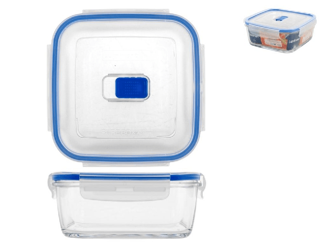 Arc Contenitore In Vetro Pure Box Quadro Litri 1,22 H7674 Azzurro ARC