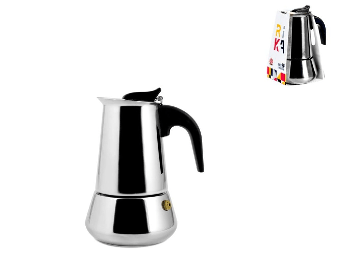 Home Rika Caffettiera Inox, Induzione, Tazze 2