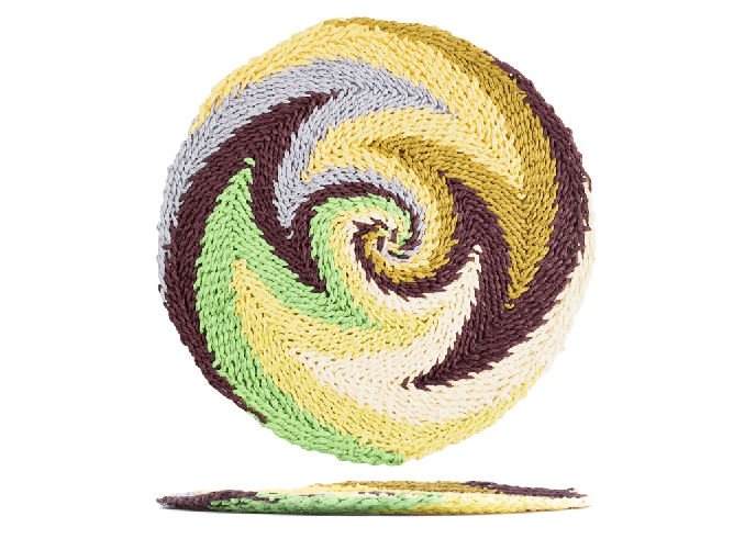 H&h 6x Tovagliette in fibra di carta colorato cm 35. certificato FSC.