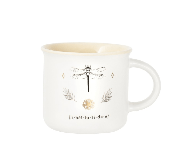 H&h 6x Tazze Caffè H&H Botanicum In New Bone China Senza Piatti Cc160