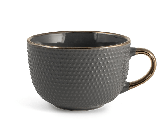 H&h H&H 6 tazze jumbo Dots senza piatto in stoneware cc 510.