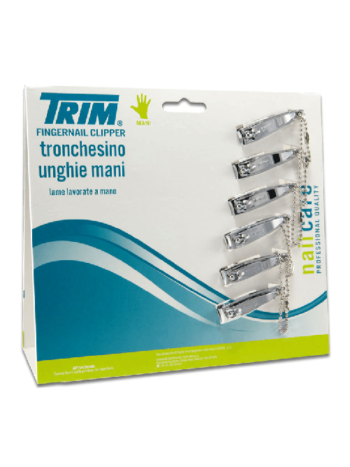 Senza marca DISPLAY CARTELLA TRIM TAGLIA UNGHIE MANI CON CATENELLA (12PZ) 1-25 MD