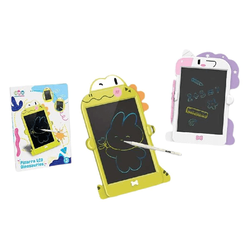 BigBuy Fun Tablet per Disegnare e Scrivere LCD Bianco Verde 32 x 23 cm