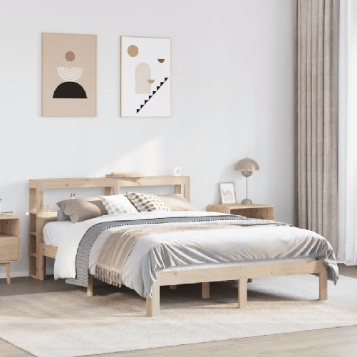 VidaXL Giroletto con Testiera 120x200 cm in Legno Massello di Pino