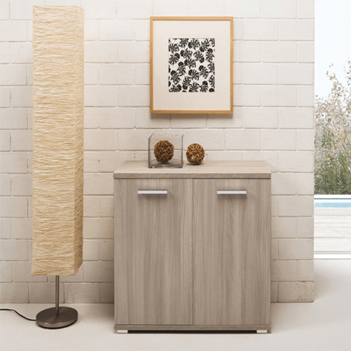 Pidema:Credenza buffet cucina olmo 80x90x45 cm. Mobiletto multiuso 90 cm con 2 ante a prezzi scontati