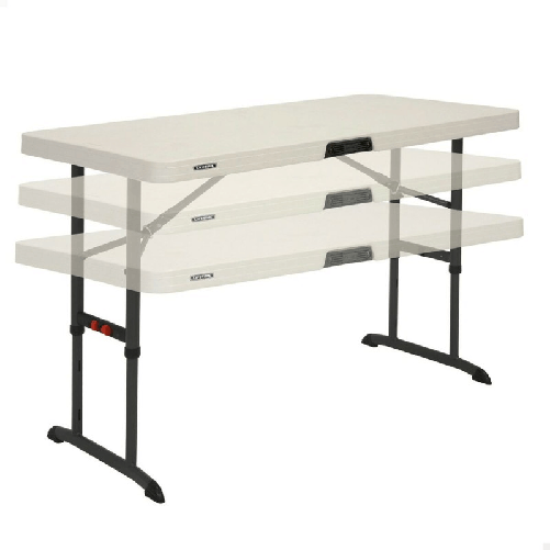 Lifetime Tavolo Pieghevole Lifetime Crema 122 x 86 x 61 cm Acciaio Plastica