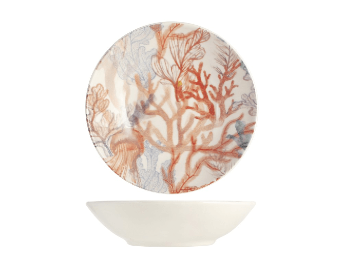 H&h 2x H&H Servizio 18 pezzi tavola Mayabay in stoneware decorati