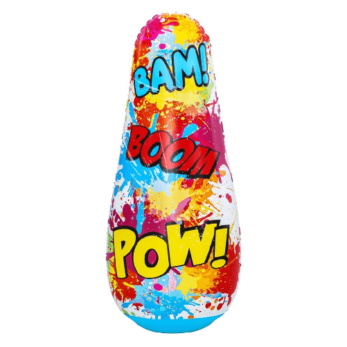 TrAdE Shop Traesio Pungiball Sempreimpiedi Sacco Boxe Comic Blast Design Fumetti 48x46x119cm Bambini 52630 -