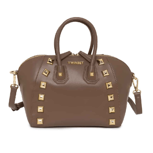 TWINSET BORSA BORSE MANO DONNA TWINSET 222TY8015 ECO PELLE MARRONE ORIGINALE PE Taglia Unica,Colore Marrone