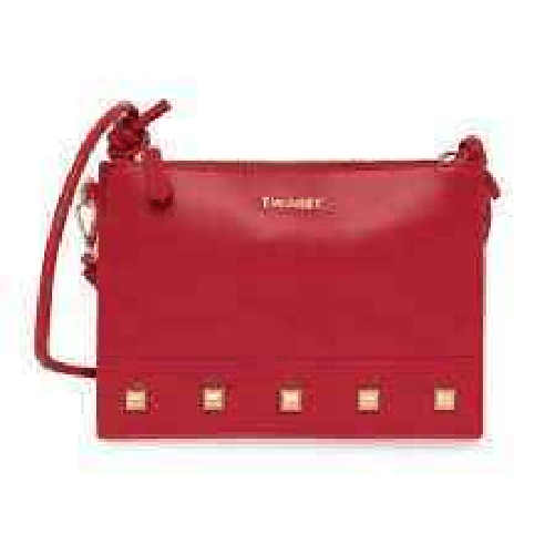 TWINSET BORSA POCHETTE TRACOLLA DONNA TWINSET 222TY8013 ECO PELLE ROSSO ORIGINALE PE Taglia Unica,Colore Rosso