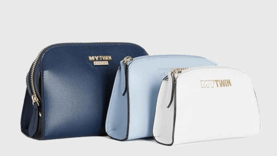TWINSET TRIS COMPLETO BORSA BORSE POCHETTE DONNA MY TWIN TWINSET RS8TEU BLU ORIGINALE PE Taglia Unica,Colore Blu