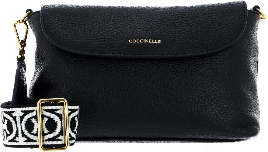 COCCINELLE BORSA BORSE DONNA COCCINELLE BAN E5 PCP 59 01 01 PELLE NERO ORIGINALE AI 2025 Taglia Unica,Colore Nero