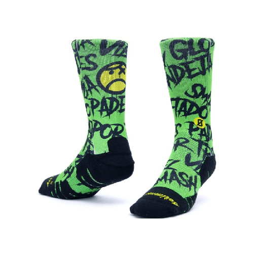 Scrimmage Calzini unisex Scrimmage Angry Ball calze da Padel Green Taglia S (35-39)