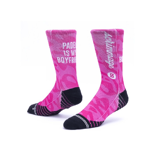 Scrimmage Calzini unisex Scrimmage My Girlfriend/Boyfriend calze da Padel Fuxia Taglia M (39-44)