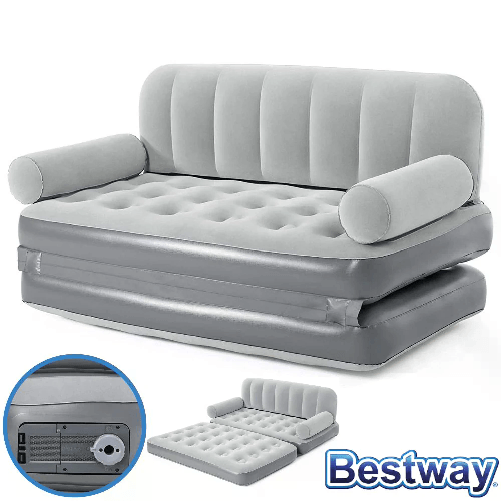 Cecaro Group Bestway Divano Letto Gonfiabile 2 Posti con Pompa Integrata