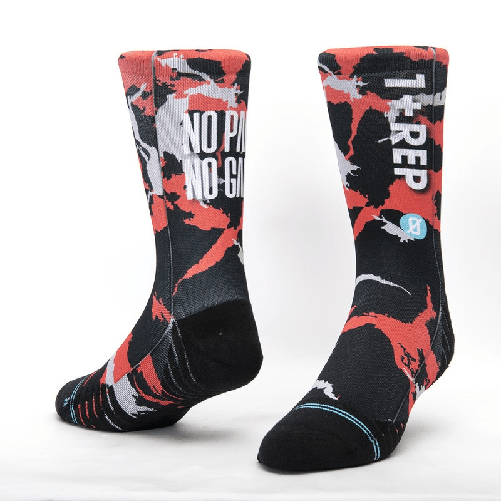 Scrimmage Calzini unisex Scrimmage Fitness No pain no gain Black Taglia S (35-39)